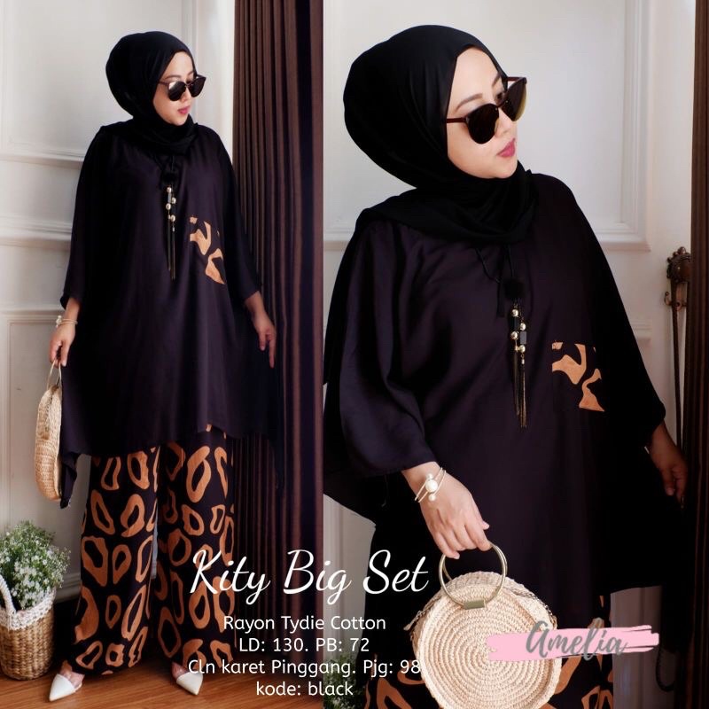 SETELAN JUMBO XXL LD 130 RENATA TIE DYE/ ONE SET BIG SIZE BUSUI FRIENDLY/ DAILY SET RAYON MOTIF/PIYAMA KATUN PREMIUM-5