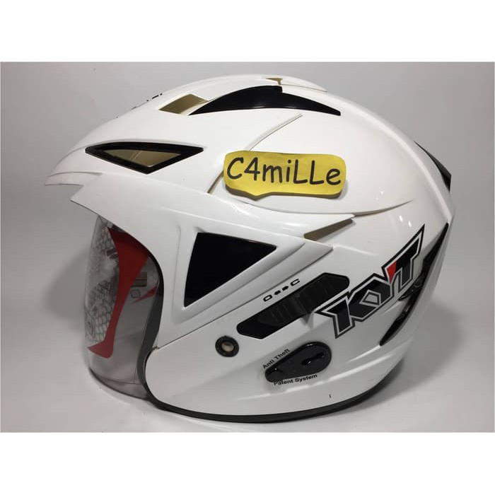 Helm KYT Scorpion King Double visor white / putih