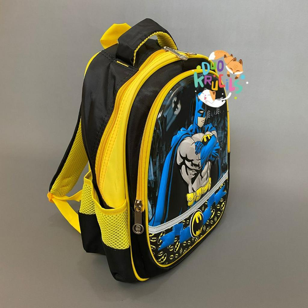 Tas Sekolah anak TK - SD motif BATMAN - CARS import premium