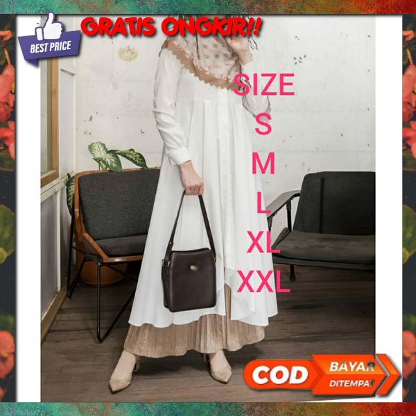 Tunic Dewasa Premium Fashion Wanita Thunic Fashion Muslim Thunik Remaja Perempuan Import Bsju Tuhnik