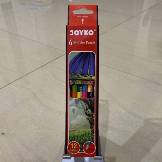 

Pencil Warna Bicolor / Bi Color Pencil isi 6 Cp-Bi100 Joyko