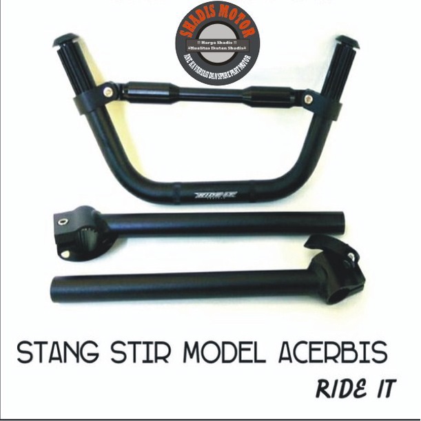 Stang Stir Motor Merk Ride IT Model Acerbis Warna Hitam Stang Stir Motor