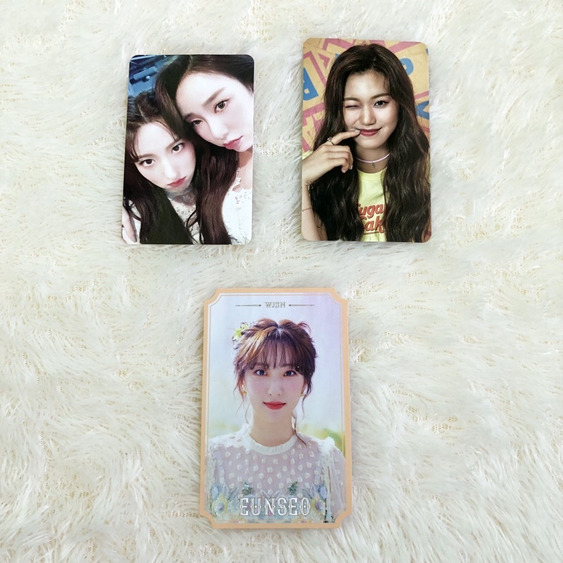PHOTOCARD WJSN OFFICIAL YEONJUNG EUNSEO NEVERLAND, DOYEON MISS ME, LYRICS CARD EUNSEO NEVERLAND