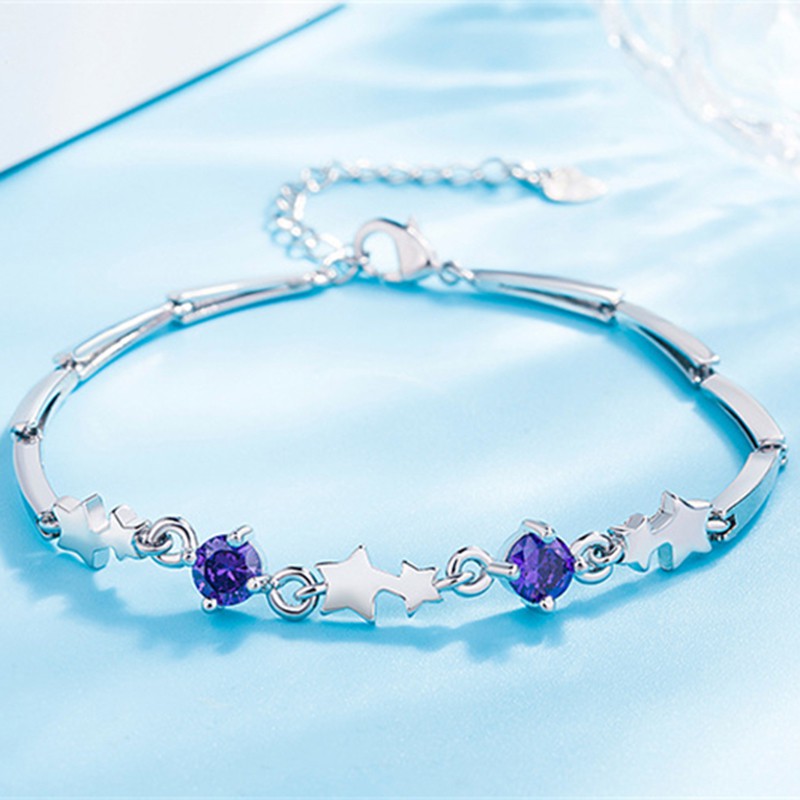 Gelang Perak Asli / Bracelet S925 / Sterling Silver /Wanita Korea Unik bracelet / Charm Gelang pria & Wanita / Gelang Couple / Gelang TitaniumA6-L