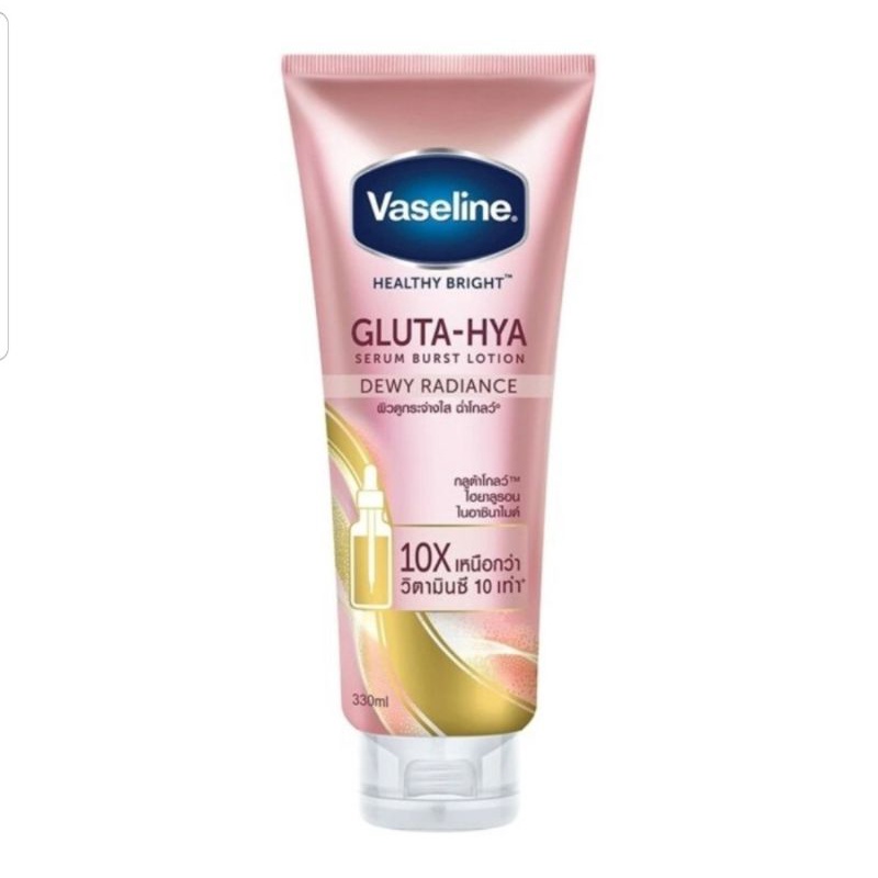 vaseline healthy bright gluta hya serum lotion dewy radiance 330 ml import