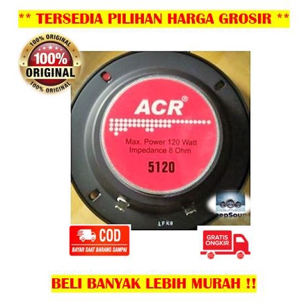 ACR Speaker 5 Inch 120 Watt 8 ohm Tipe 5120 Middle Mid Range ASLI