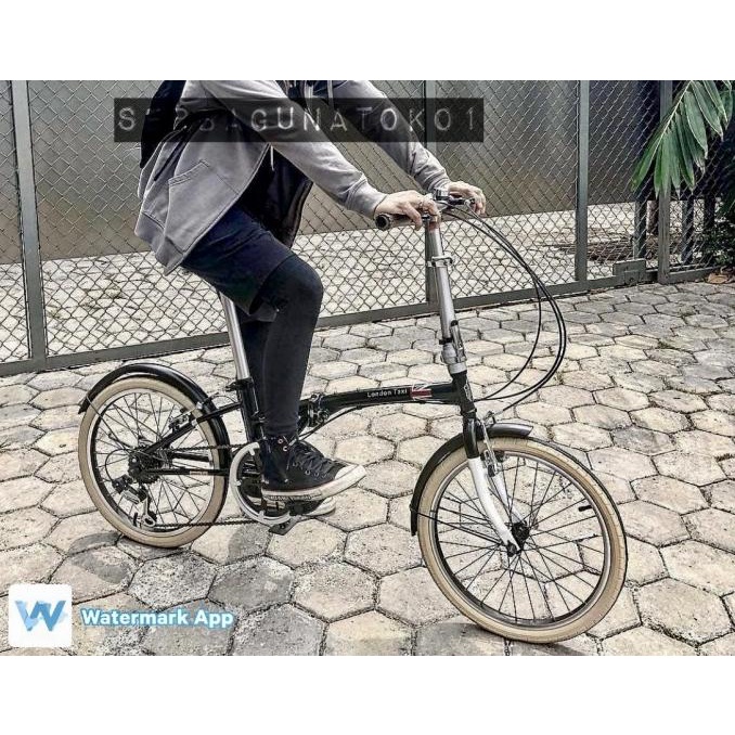Sepeda Lipat LONDON TAXI 20 inch 20" fdb206s 206s GOJEK GRAB