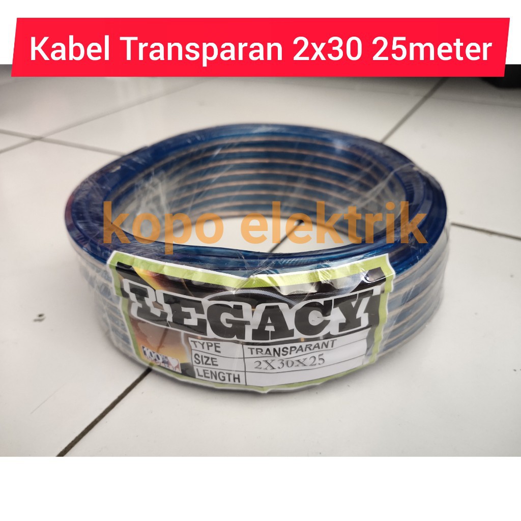Kabel Transparan Legacy 2x30 25 Yard