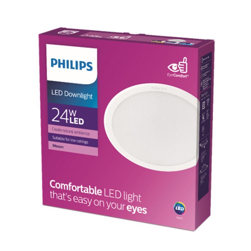 DOWNLIGHT PHILIPS LED 59471 MESON 8&quot; 24W LAMPU TANAM PLAFON PUTIH