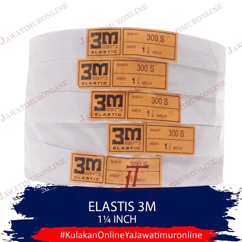 Elastis 3M 1 1/4 inch - Elastic 3M 1 1/4 inci - Karet Elastis 3M 3cm