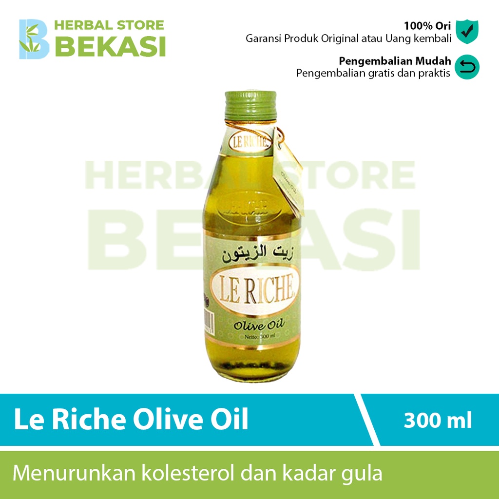 

Minyak Zaitun Extra Virgin Olive Oil Le Riche 300 Ml Asli Original Membantu Menurunkan Kolesterol