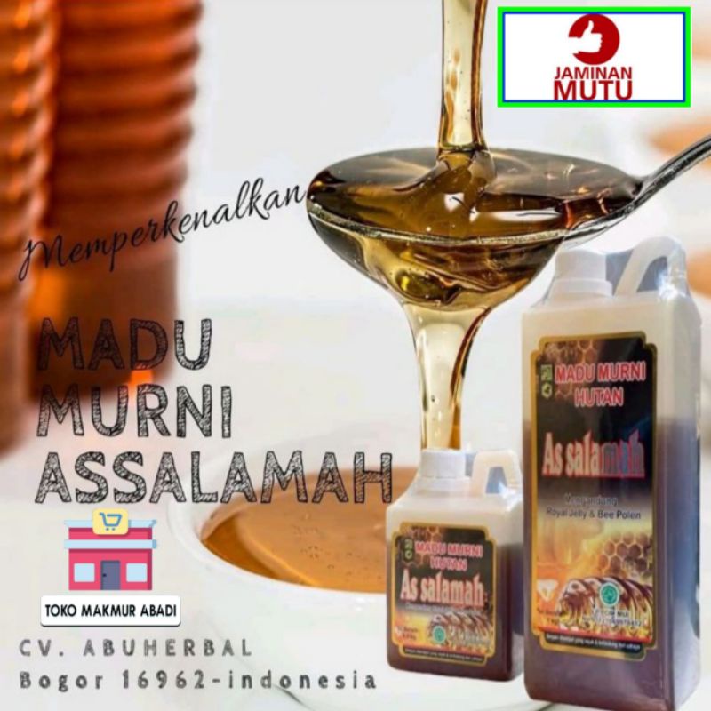 Madu Murni Hutan As Salamah 1kg - Madu Hutan Assalamah 1 kg ASLI