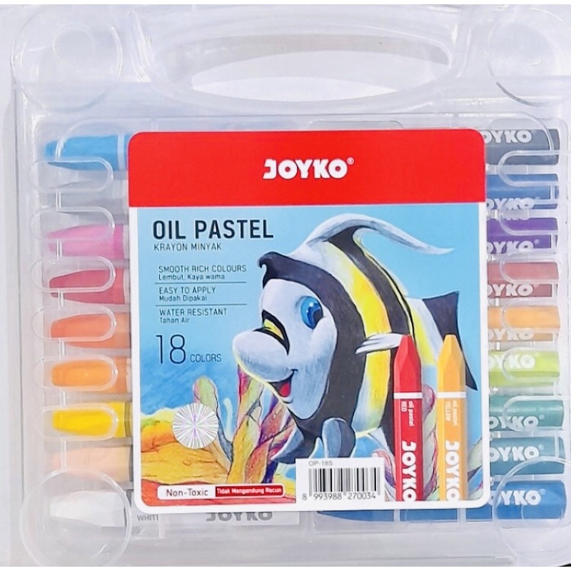 

CRAYON JOYKO 18 WARNA / CRAYON OIL PASTEL 18 WARNA