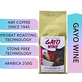 

[ COD ] Awi Coffee Gayo Wine 250gr Biji|Specialty|Natural|Roasted|Kopi Aceh EKSLUSIF Kode 1052