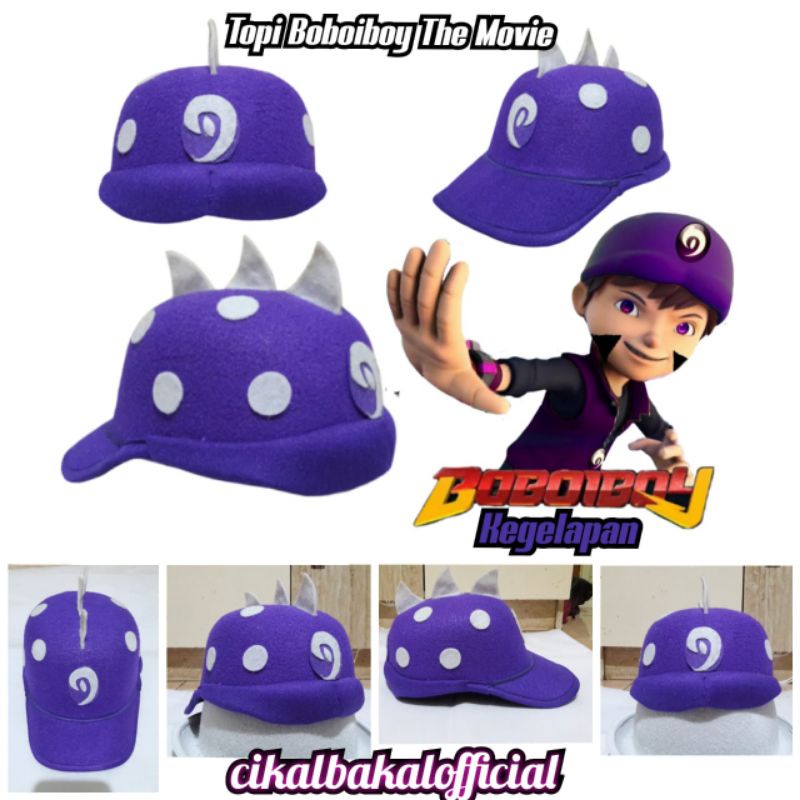 TOPI BOBOIBOY KEGELAPAN ORIGINAL BISA COD GRATIS ONGKIR BONUS GELANG