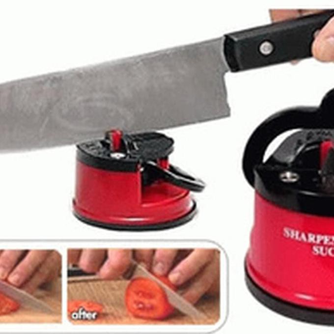 asah pisau kleva ready warna biru hijau merah peralatan dapur kitchen tools gunting knife sharpener