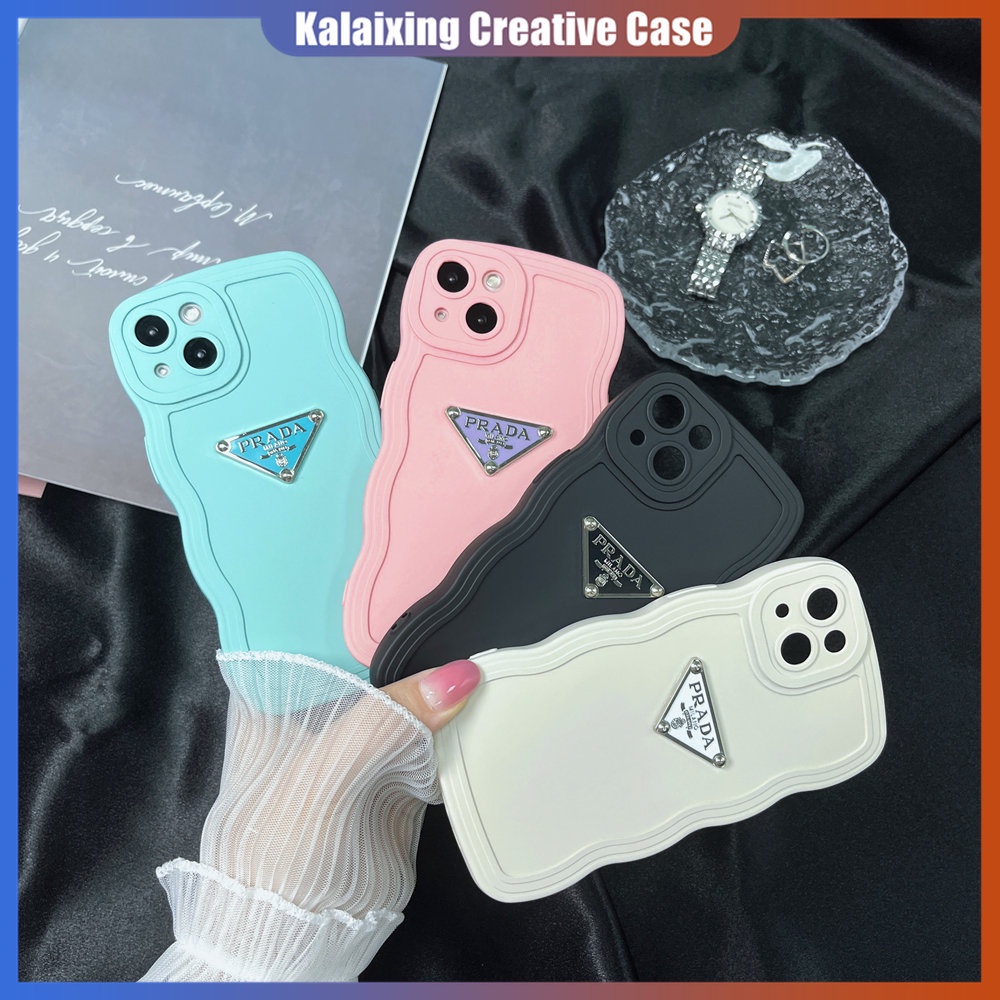 Soft Case Desain Prada 3D Untuk iPhone 14 Pro Max 14 Plus 13 12 11 Pro Max