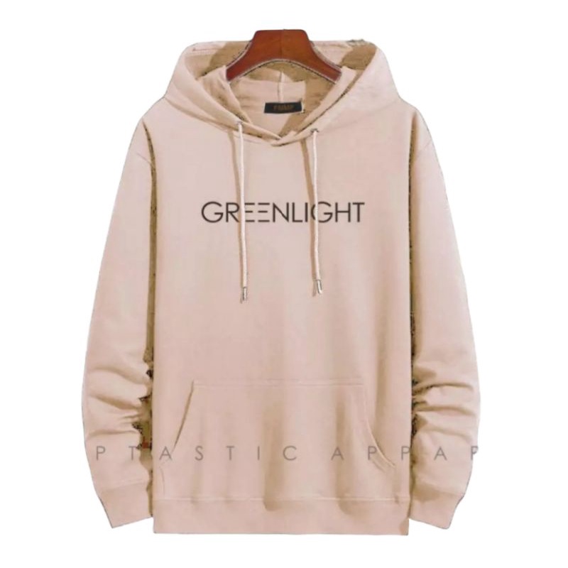 Greenlight ( Bayar Ditempat ) / Sweater Hoddie Unisex (Pria Dan Wanita ) / Sweater Greenlight Distro-Krem