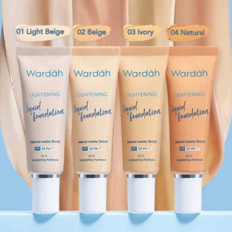 Wardah Lightening Liguid Foundation BPOM Halal SPF 30 PA+++