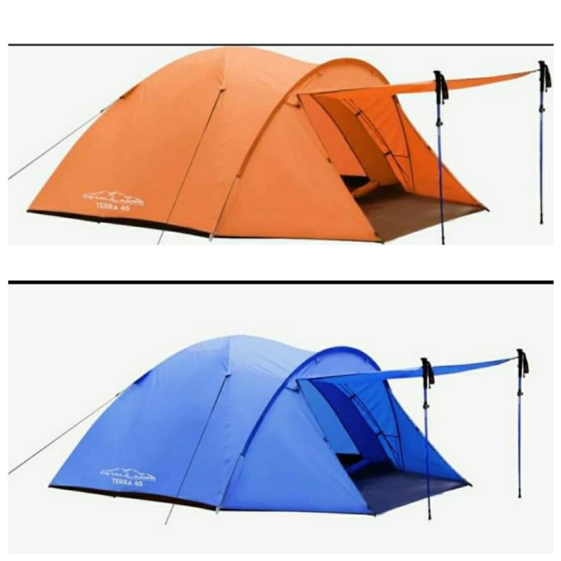 tenda camping dhaulagiri terra 45 double layer kaps 4-5 orang | Shopee