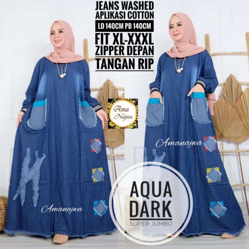 baju gamis wanita muslim jumbo gaul keren murah