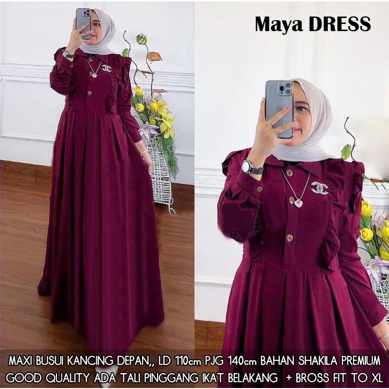 Gamis maxy maya shakila