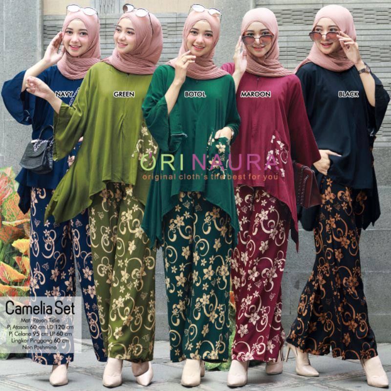 SETELAN WANITA WAKA-WAKA SISIK KOMBINASI JUMBO / SATU SET BAJU DAN CELANA/ BAJU SETELAN WANITA DEWASA