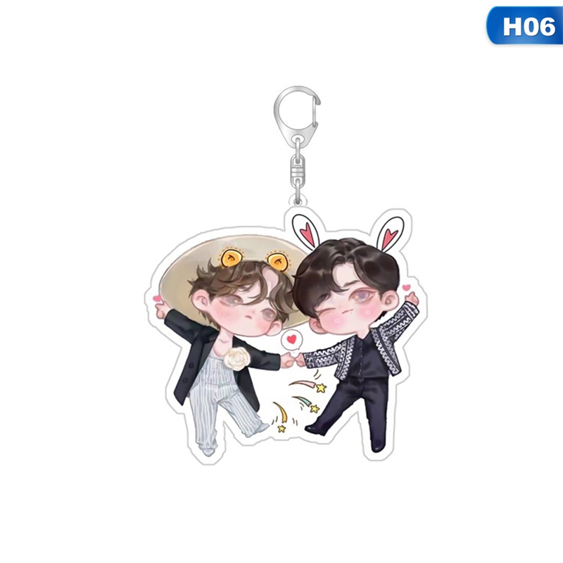 CHEN QING LING Wei WuXian Lan WangJi Xiao Zhan Wang Yibo Transparent Acrylic Keychain THE UNTAMED Key Ring Key Chain Pendants|Key Chains