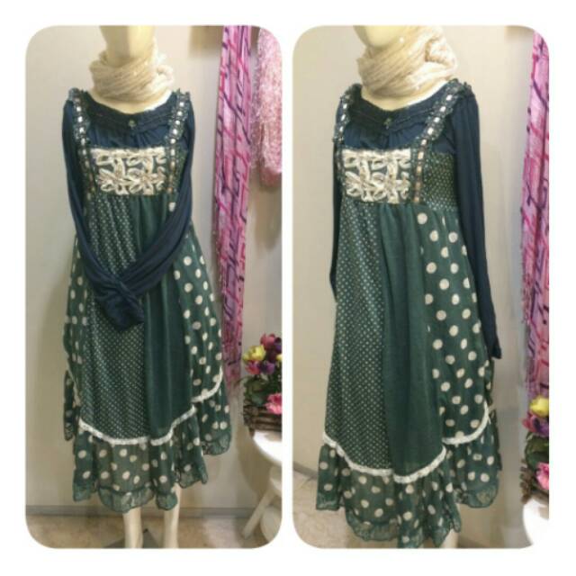 Axes Femme Green Set Dress