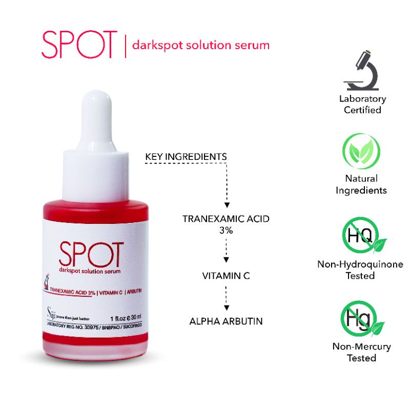DARK SPOT SOLUTION SERUM / SERUM PENGHILANG FLEK HITAM WAJAH