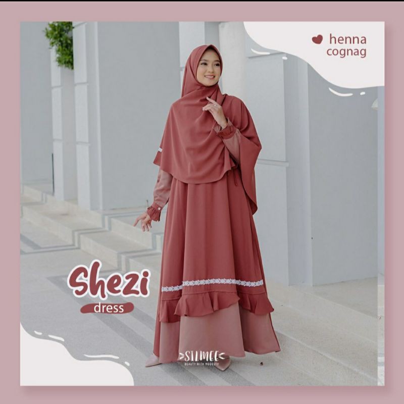 shezi dress set khimar silmee