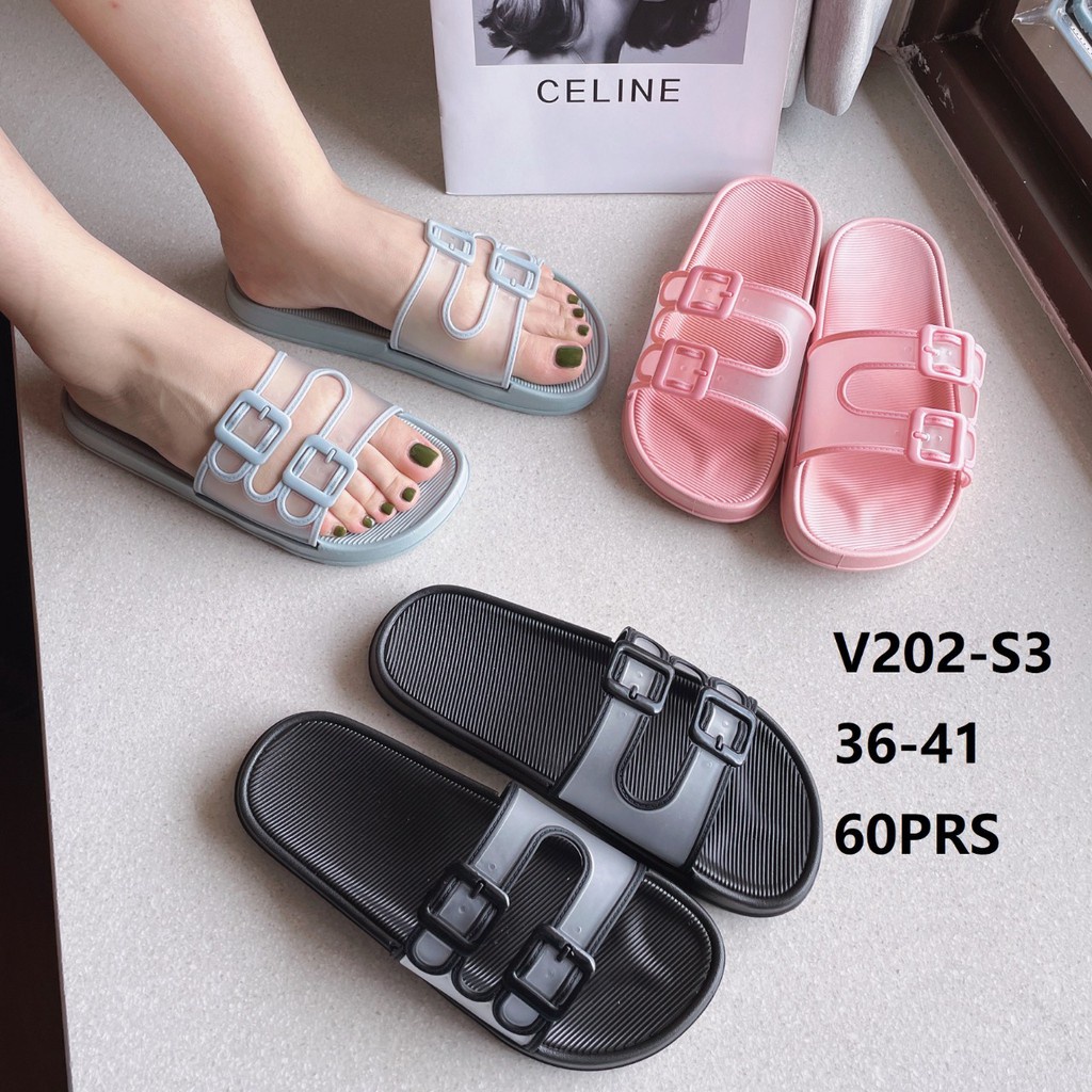Sandal Wanita 12.12 SALE Jesslyn - Sandal Selop Jelly Import WILLONA N202 / Sandal Jelly Wanita (S9O