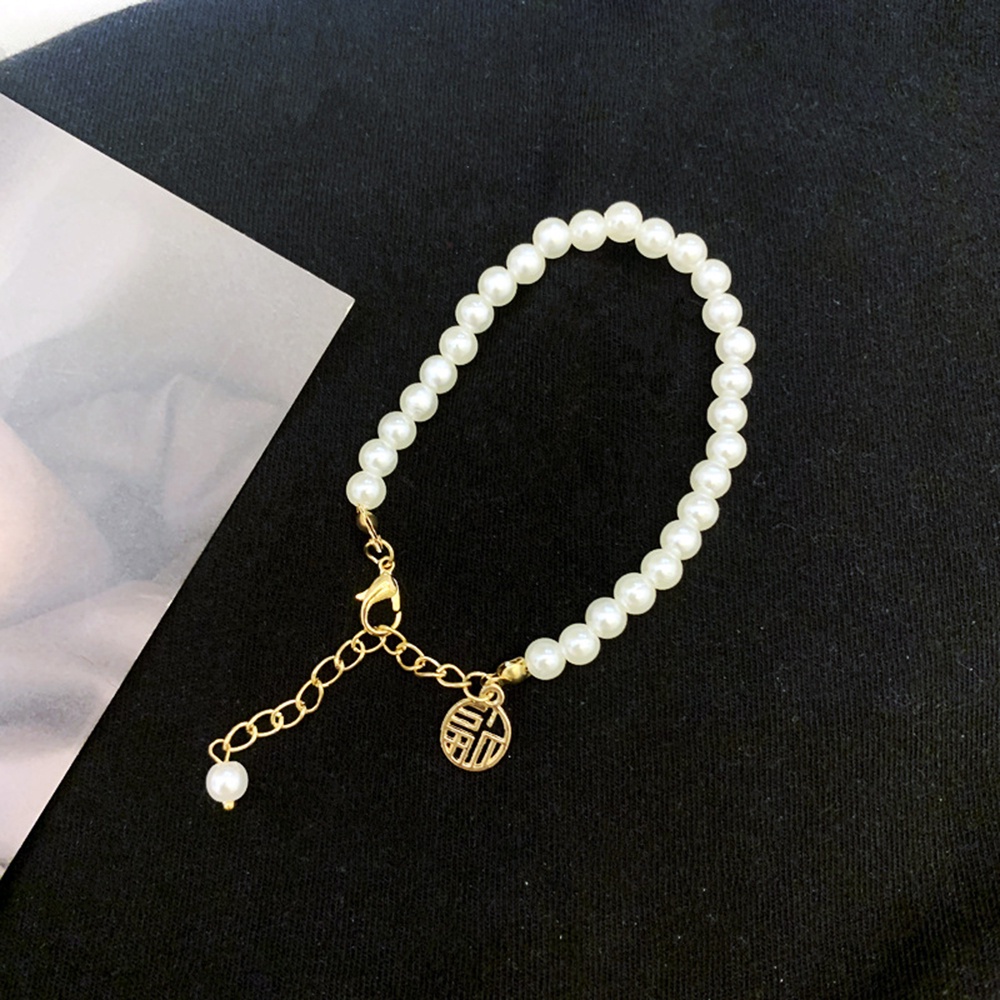 Gelang Mutiara FU Card Gaya Korea Untuk Wanita