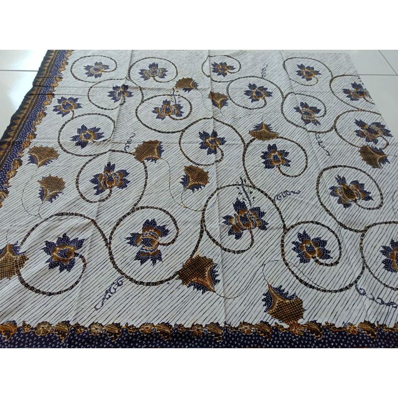 kain batik tulis asli warna klasik coklat trusmi cirebon
