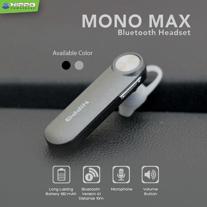 Hippo Handsfree Bluetooth Mono Max | Shopee Indonesia