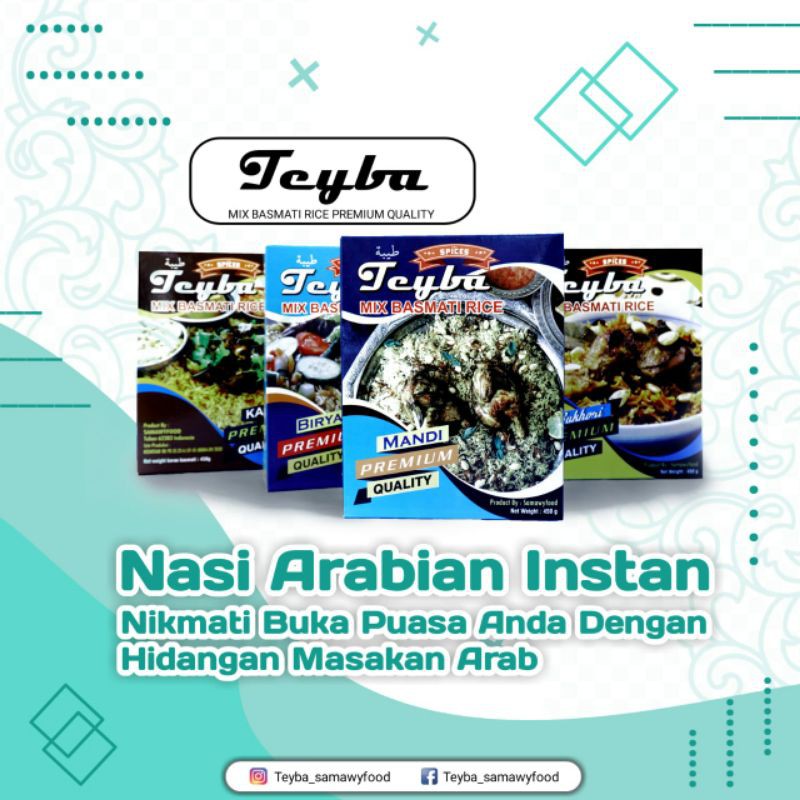 

NASI KEBULI TEYBA 500.gr BERAS BASMATI 450 gram