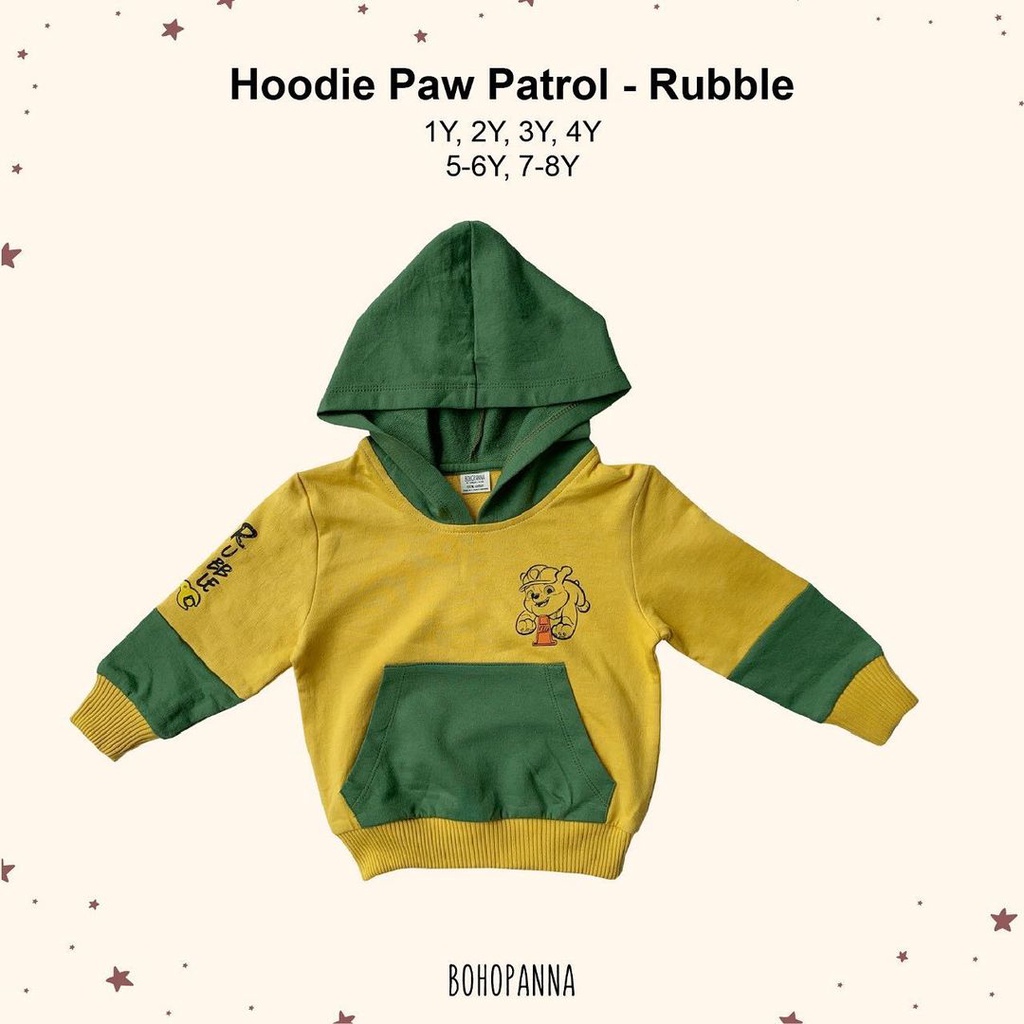 BOHOPANA | BOHO | BOHO PANNA  HOODIE PAW PATROL | JAKET HOODIE ANAK PAW PATROL