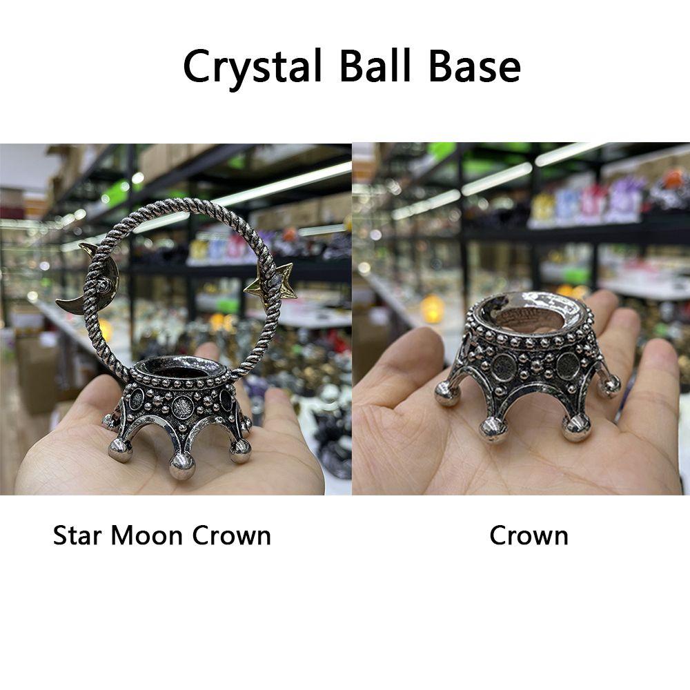 Populer Tempat Bola Kristal Properti Fotografi Crown Star Moon Crystal Ball Base