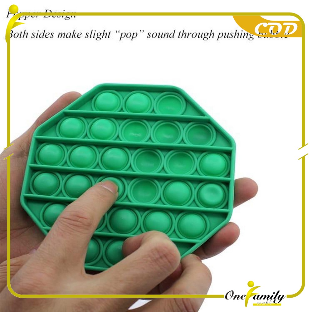 ONE-M131 Mainan Pop It Rainbow Karakter Fidget Push Pop It Among Us Bulat Pop Its Mainan Anak-5