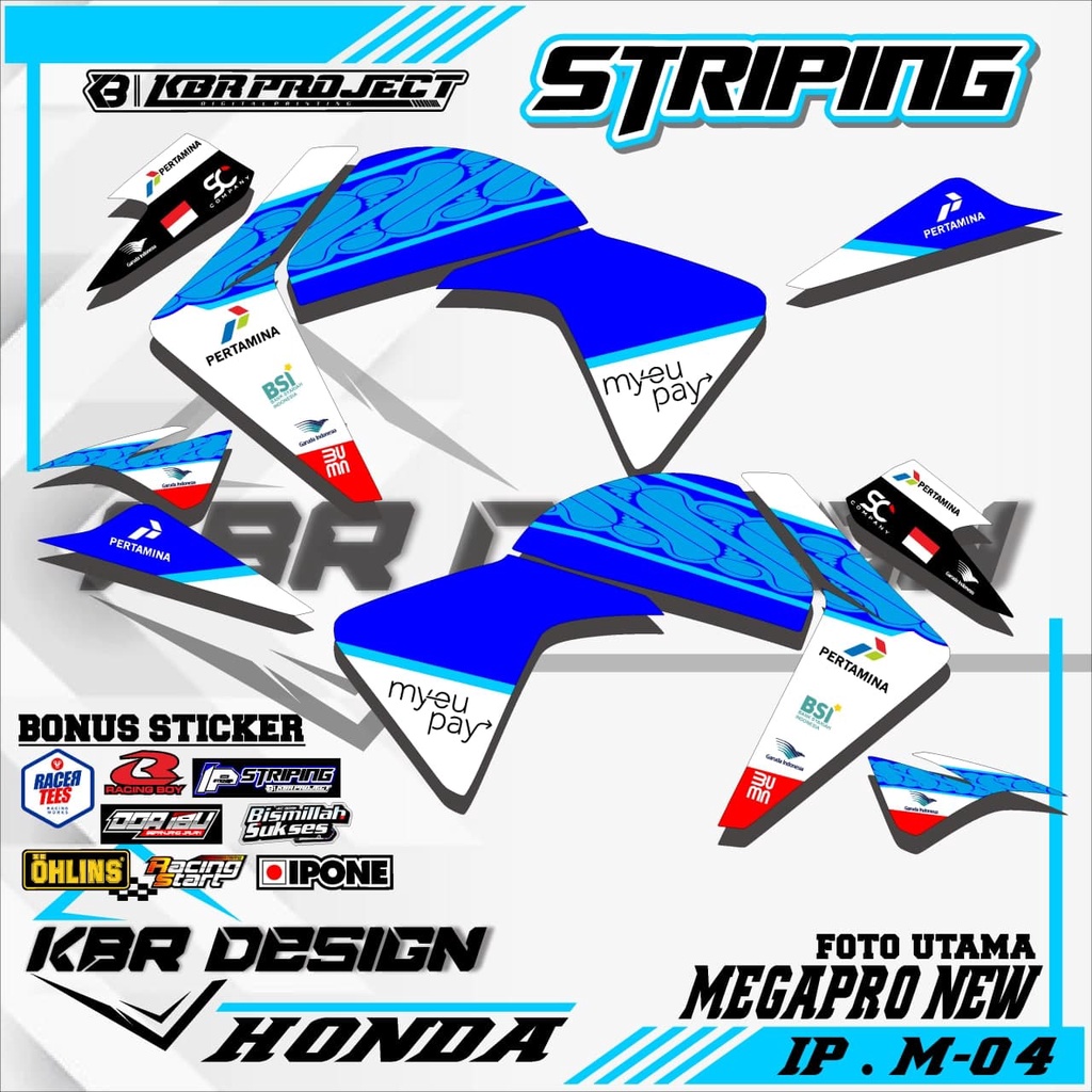 MEGAPRO NEW (COD) STICKER STRIPING MOTOR MEGAPRO NEW.04