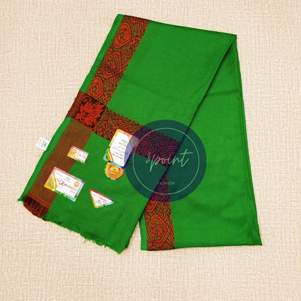 SORBAN KASHMIRI HIJAU ARIFAT ARMAAN WARNA LENGKAP