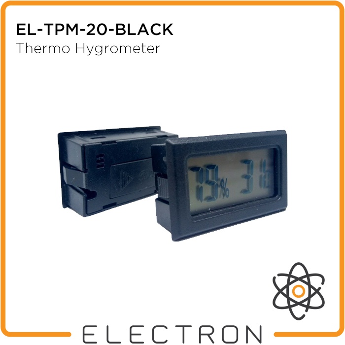 EL-TPM-20-BLACK Thermometer Hygrometer Sensor Suhu Kelembaban Digital