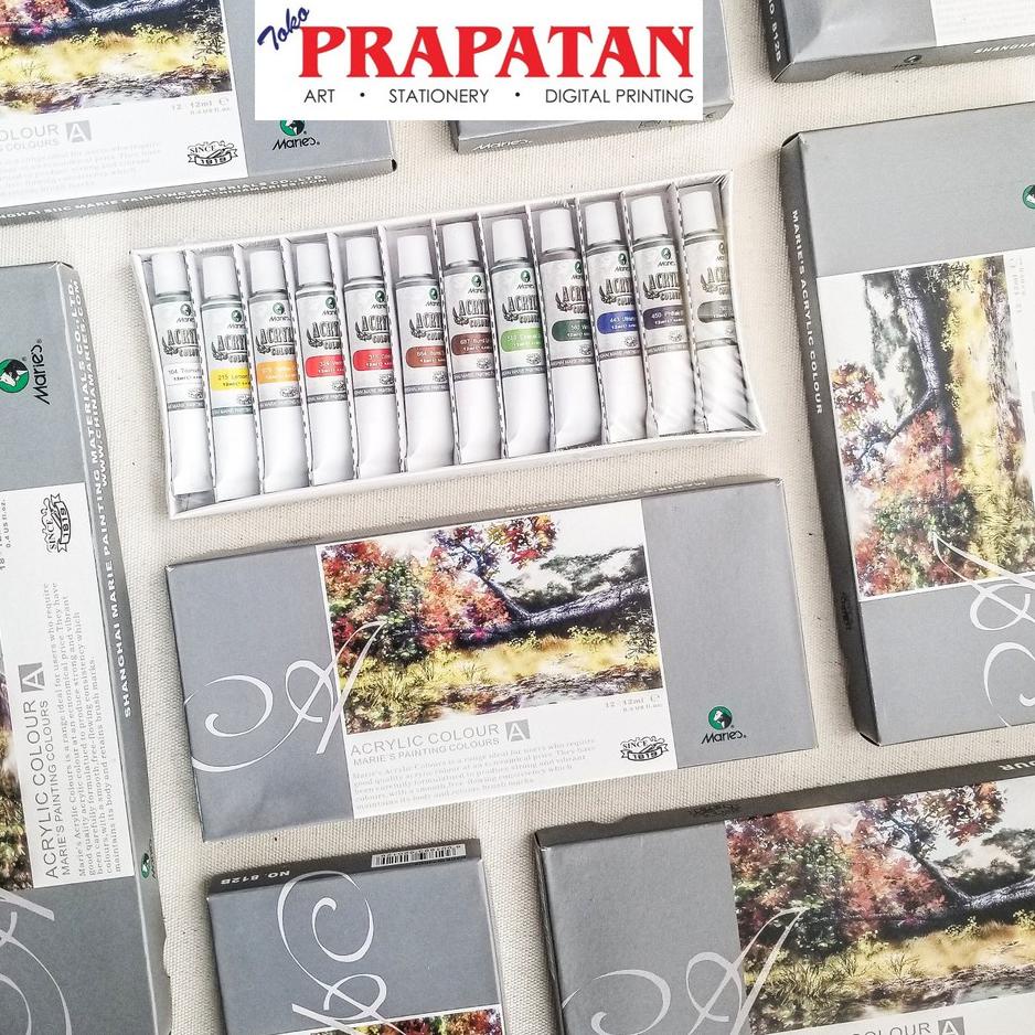 

New Maries Acrylic Color Set / Cat Akrilik Maries set 12/18x12ml ,,