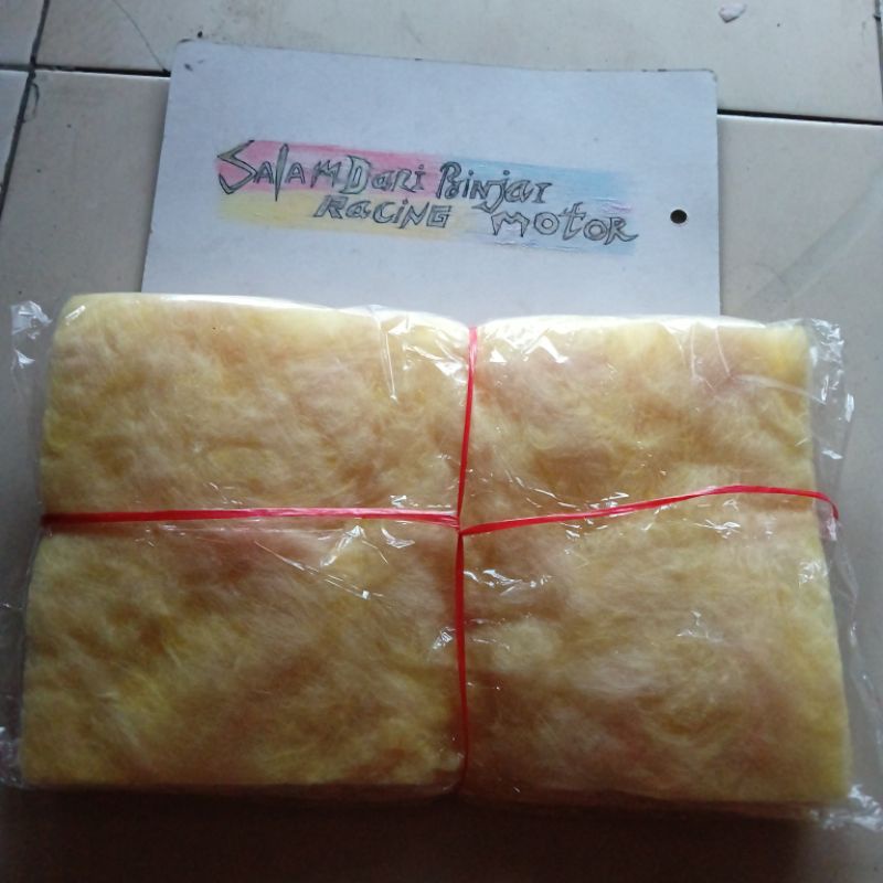 busa peredam knalpot kuning / glasswool gasbul /gaspul glasswool