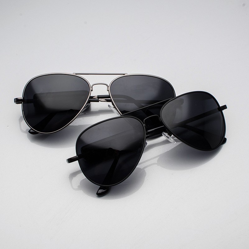 kacamata Pria Retro Police Sunglasses Pantai Hitam KKPRO-2