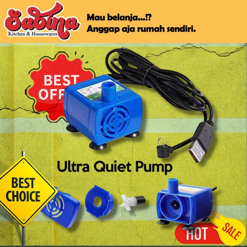 Pompa Air Water Fountain Ultra Quiet Pump Silent