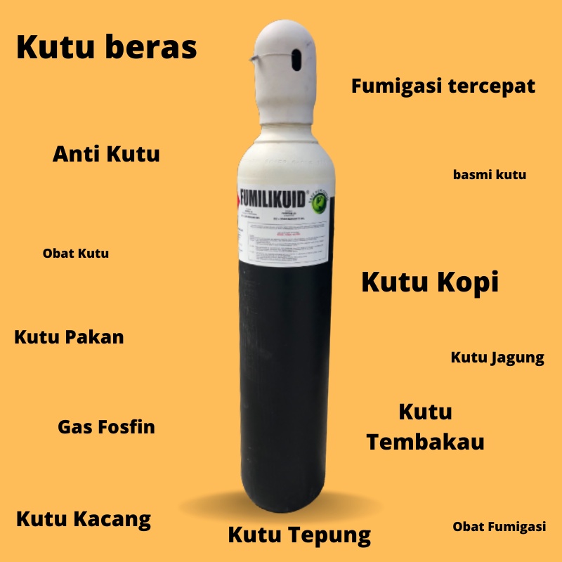 Obat kutu beras fumigan FUMILIKUID 18 jam semua kutu beras jagung kopi dll mati