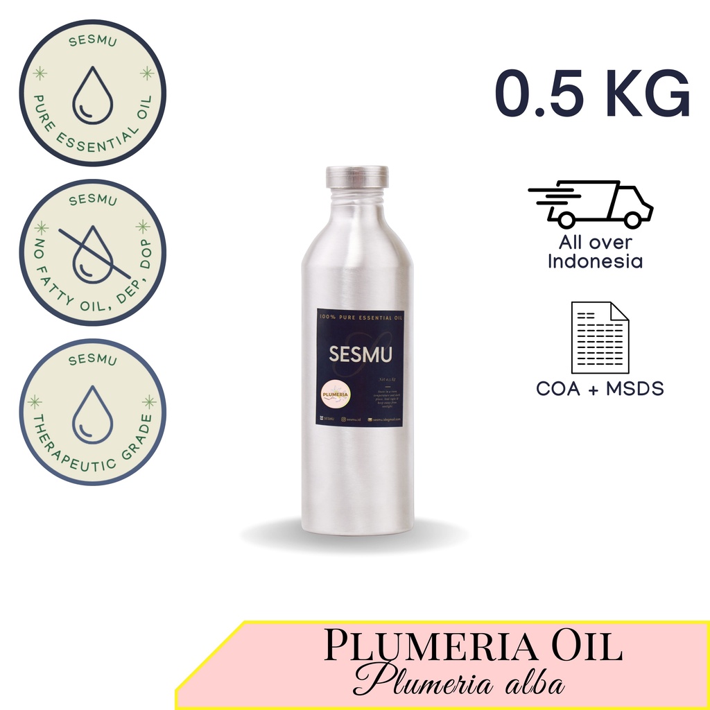 500 GR / 500 ML PLUMERIA (FRANGIPANI) 100% PURE ESSENTIAL OIL / MINYAK ATSIRI