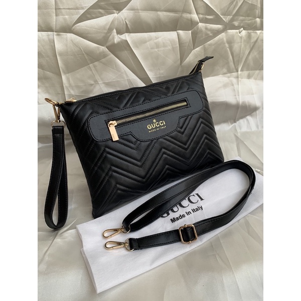 Hand Bag Wanita GC Bordir Super Bisa Selempang Trendy Korea Branded Fashion Terbaru Keren J8W6 Kekin