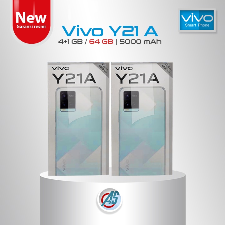 Vivo Y21A RAM 4 + 1 GB + 64 GB Mediatek Helio P22 Dual Kamera 13 MP New Garansi Resmi